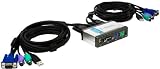 D-Link DKVM-2KU 2-Port KVM Switch mit USB 2.0, 1x VGA, 2x PS/2 und 1x USB 2.0 Port