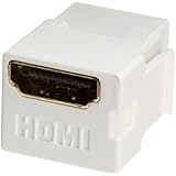 HDMI Keystone Coupler, Snap-in for Wallplate, White (1)