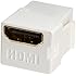 HDMI Keystone Coupler, Snap-in for Wallplate, White (1)