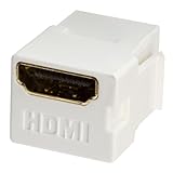 HDMI Keystone Coupler, Snap-in for Wallplate, White
