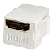 HDMI Keystone Coupler, Snap-in for Wallplate, White (1)