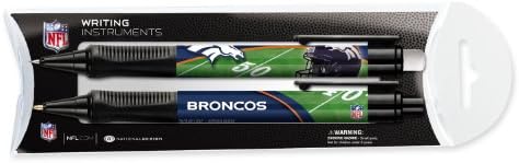 Denver Broncos Ballpoint Grip Pen and Mechanical Pencil Set in Pillow Pack - NFL (12008-QUH)