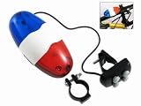 41RGerm8cwL. SL160  Police 4 Melody Bicycle Power Horn Siren with 6 LED Red Flashing and Mount