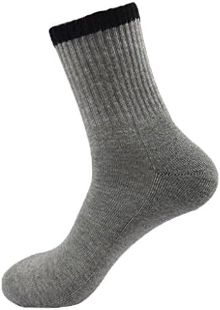 6 PAIRS MEN SOLID SPORTS COTTON CREW SOCKS 10-13 / Shoe: 6-12.5