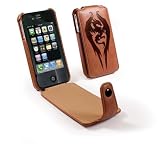 Image of Apocalypse Tuff-Grip (antenna assist) case cover for Apple iPhone 4G / 4 - Brown - Guardian