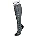 DC Comics Batman Faux Lace Up Knee High Boot Socks with Cuff