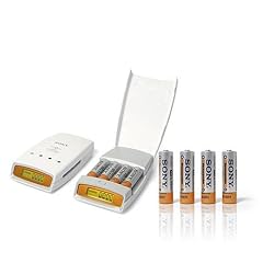 Sony LCD-Charger Schnell-Ladegerät (inkl. 4 LR 6 / AA NiMH 2700 mAh)