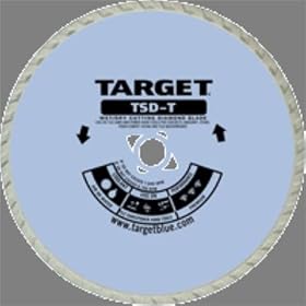 Target 773037 TSD-T Dri Disc - TSD-T Tile Saw Blade for Masonry, Tile, Stone, Brick and Concrete, 4 (102) x .080 x 7/8 - 20mm-5/8 B