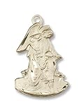 14K Gold Guardian Angel Medal