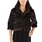 Mossimo&reg; Black Women's Faux Fur Swing Jacket- Brown/Black Minx