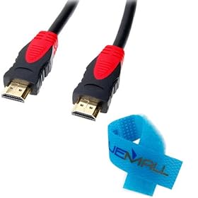 GTMax 6FT HDMI TO HDMI 1.4 HSP Cable (Red / Black) + Cable Tie for LCD HD TV / HDTV , DVD , PS3 , XBOX 360