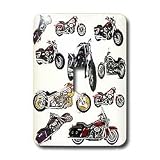 Light Switch Cover Picturing Picturing Harley-Davidson Motorcycles - single toggle switch