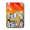 Light Switch Cover Picturing Picturing Harley-Davidson Motorcycle - single toggle switch