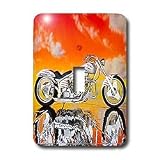 Light Switch Cover Picturing Picturing Harley-Davidson Motorcycle - single toggle switch