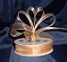 Sheer Organza Ribbon Mono Edge - 3/8" - 25 Yards (75 FT) - Gold