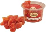 Aurora Natural, Papaya Chunks, Dried, 10 Ounce Tub (Pack of 12)
