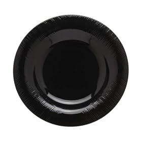 Dansk Edesia Onyx Individual Rimmed Pasta Bowl by Dansk