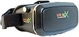 VRKiX Virtual Reality 3D Glasses, VR Headset for 360 Degree Viewing in Smartphone, Compatible with Google Cardboard app, Black