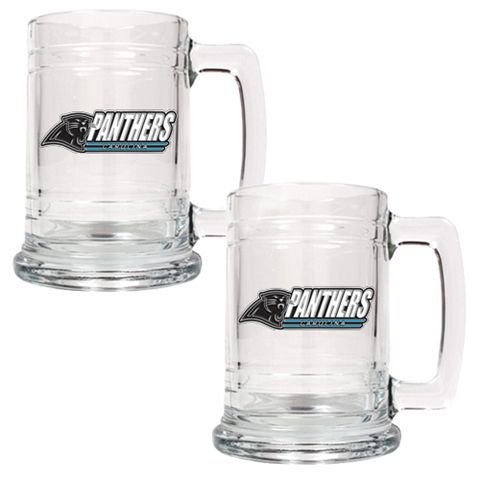 Carolina Panthers Set of 2 Beer Mugs