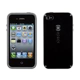 Speck Products CandyShell Case for iPhone 4 only(Black/Gray, Fits AT&T iPhone)