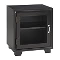 Storage Cube with Door - Black