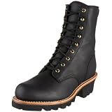 Chippewa Men's 73020 8" Logger Boot,Black Oiled,14 M US ~ Chippewa