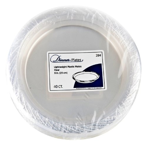 clear plastic plates