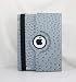 LiViTech(TM) 360 Degrees Rotating Stand (Ostrich Grey) Luxury PU Leather Case for Apple New iPad 3 and 2 with Smart Cover Wake/Sleep Function