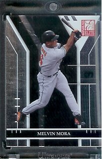 2004 Donruss Elite Extra Melvin Mora Baltimore Orioles Baseball Card #10 - Mint Condition - In Protective Display Case !