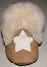 Tibet PLATEAU soft sole infant leather baby shoes BOOTIES with FLEECE white star
