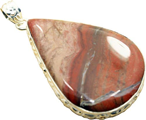 Grace ! Unique One of a Kind .925 Sterling Silver Overlay Pendant with Genuine Bloodstone Gemstone.