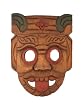 Handmade 'Blue Moon' Tribal Mask Wall Hanging (Thailand)