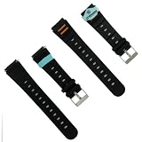 Genuine TIMEX Mens Black Rubber Strap, 20mm wide end-piece, width 18mm, length 7 -1/4