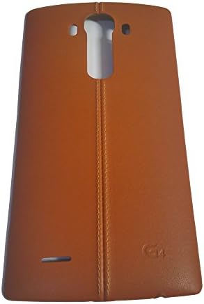 Genuine OEM Original LG Leather Replacement Battery Rear Back Door Cover Case Lid Housing For LG G4 H815 H811 H810 VS986 VS999 US991 F500 LS991 (Brown)