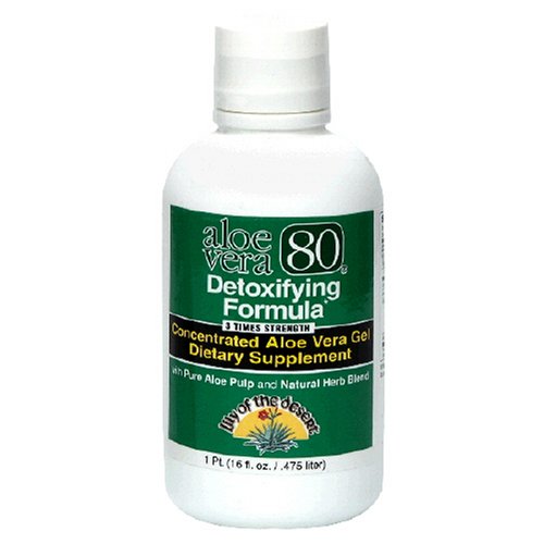 Lily of the Desert Aloe Vera 80 Concentrated Aloe Vera Gel, Detoxifying Formula , 16 Fluid... by Aloe Vera Gel
