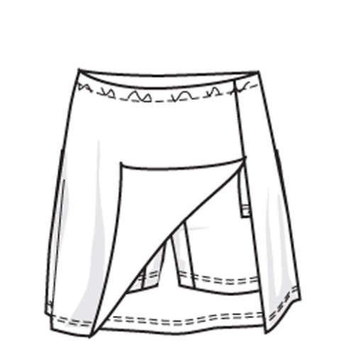 Lotto Hosenrock Universal Stretch W, Damen, weiß