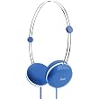 iLuv iHP614BLU Sweet Cotton High Fidelity Stereo Heaphones with Speak EZ Remote for Smartphones - Wired Headsets - Retail Packaging - Blue