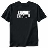 T-Shirt Black  Kuwait Negative  Country