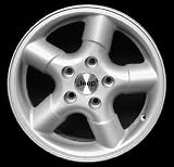 00 JEEP WRANGLER ALLOY WHEEL RIM 15 INCH SUV, Diameter 15, Width 7 (5 SPOKE), BRIGHT POLISH, 1 Piece Only, Remanufactured (2000 00) ALY09032U80