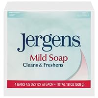 Jergens Mild Soap Bath, 4 Count, 4.5 Ounce