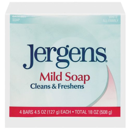 Jergens Mild Soap Bath, 4 Count, 4.5 Ounce (Pack of 3)