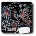 Kike Calvo KIKEO Children Sports Illustrations - Kikeo dressed up with the Spanish team colors celebrates Spains World Cups Championship - Mouse Pads