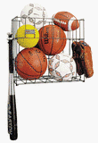 Racor PBR-1R ro 20-Inch Ball/Bat Sports Storage Rack