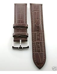 20mm Italian Leather Watch Strap for Omega Seamaster Brown