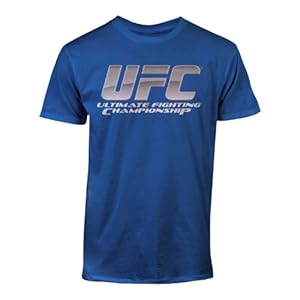 UFC Men's Chrome Logo Tee, Royal, Medium