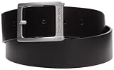 Calvin Klein Jeans Cow Leather C72233AT600, Ceinture homme 85 cm - Noir, Cuir