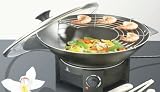 2 in 1 Electric Wok + Stove with Thermostat + Tempura Rack