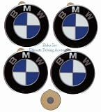 4 BMW Genuine Wheel Center Cap Emblems Decals Stickers 64.5mm
