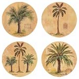 CoasterStone Exotic Palms Coasters