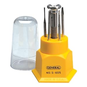 General Tools S605 Jewelers Screwdriver Set